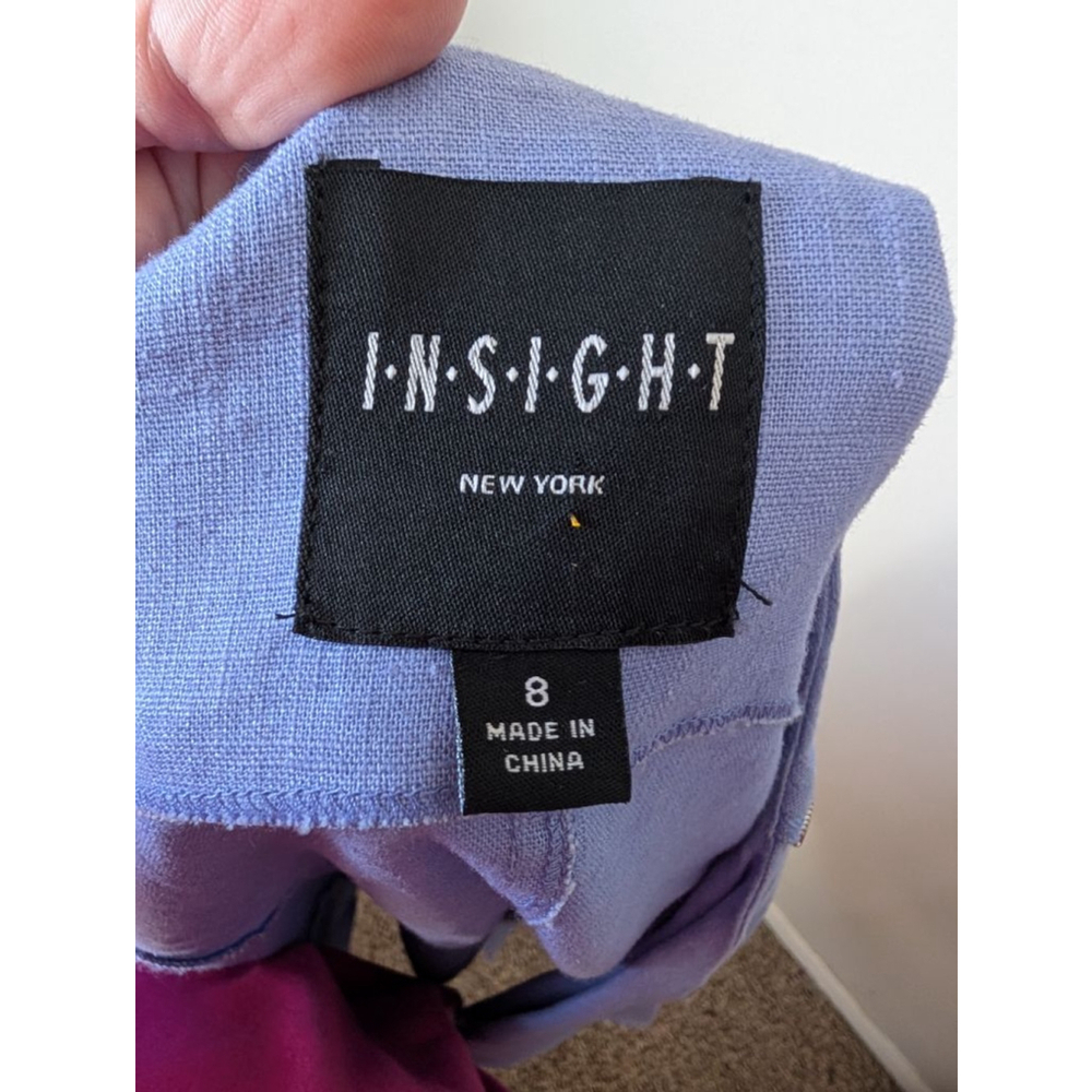 Insight Periwinkle Ramie Blazer Jacket Women's Size 8 - Picture 2 of 9